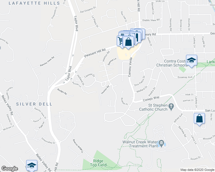 map of restaurants, bars, coffee shops, grocery stores, and more near 1717 Holland Circle in Walnut Creek