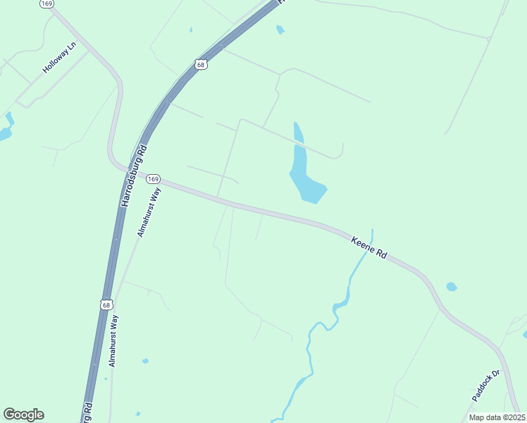 map of restaurants, bars, coffee shops, grocery stores, and more near Keene Road in Jessamine County