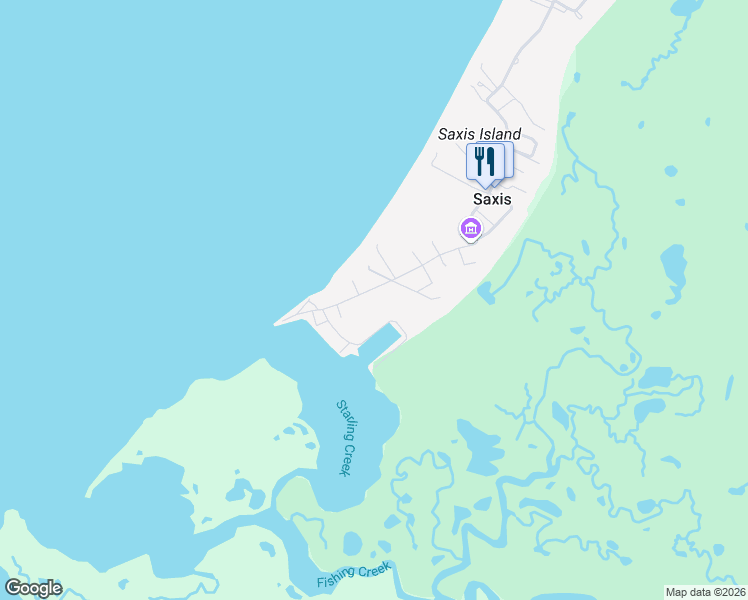 map of restaurants, bars, coffee shops, grocery stores, and more near 9071 Larry's Circle in Saxis