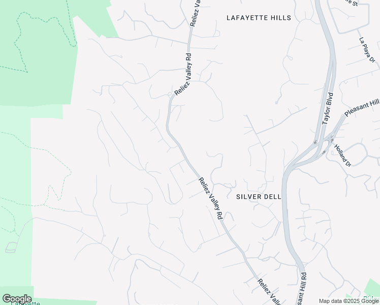map of restaurants, bars, coffee shops, grocery stores, and more near 1530 Reliez Valley Road in Lafayette