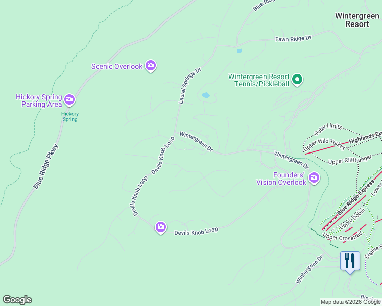 map of restaurants, bars, coffee shops, grocery stores, and more near 1 Ivy Glen Lane in Roseland