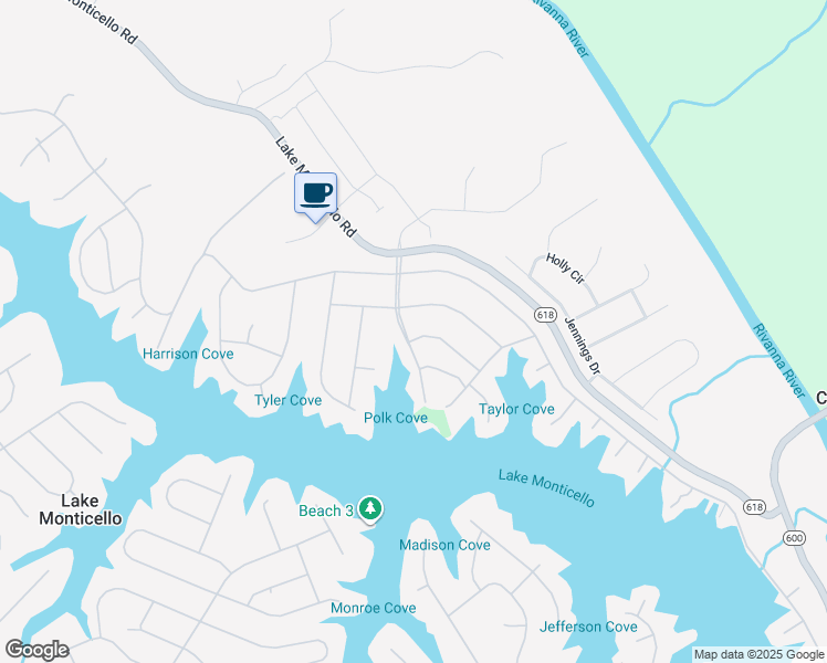 map of restaurants, bars, coffee shops, grocery stores, and more near 2 Club Lane in Palmyra