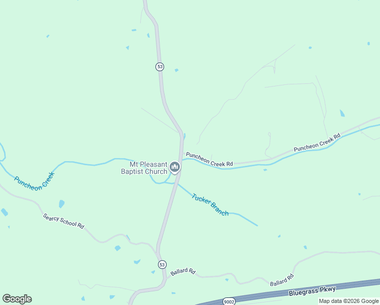 map of restaurants, bars, coffee shops, grocery stores, and more near 1600 Puncheon Creek Road in Lawrenceburg