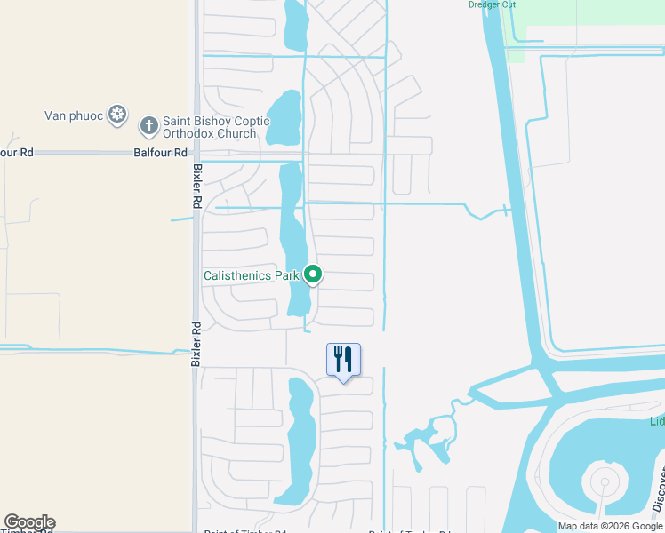 map of restaurants, bars, coffee shops, grocery stores, and more near 6372 Crystal Springs Circle in Discovery Bay