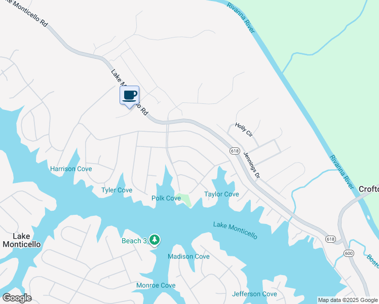map of restaurants, bars, coffee shops, grocery stores, and more near 18 Stonewall Road in Palmyra