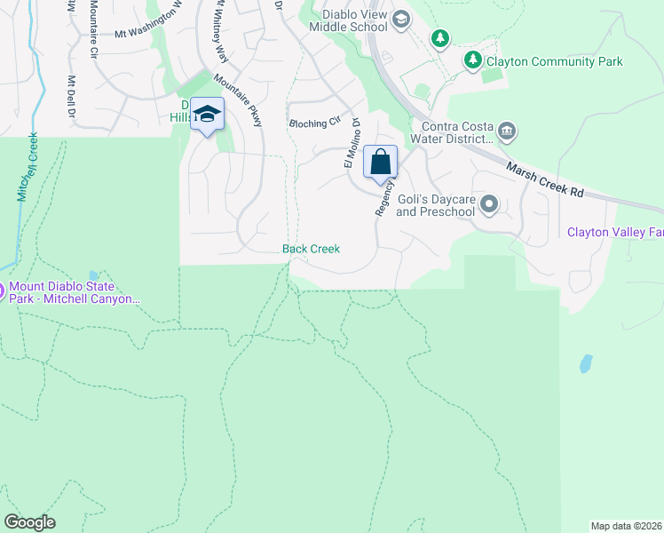 map of restaurants, bars, coffee shops, grocery stores, and more near 139 Regency Drive in Clayton