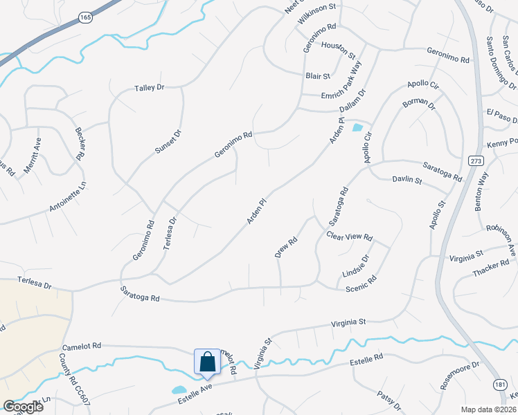 map of restaurants, bars, coffee shops, grocery stores, and more near Arden Place in Colorado City