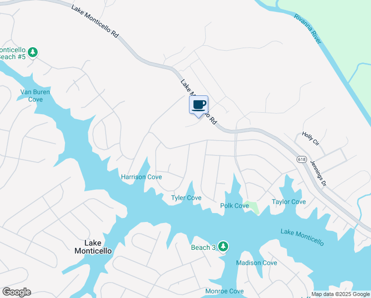 map of restaurants, bars, coffee shops, grocery stores, and more near 74 Bolling Circle in Palmyra
