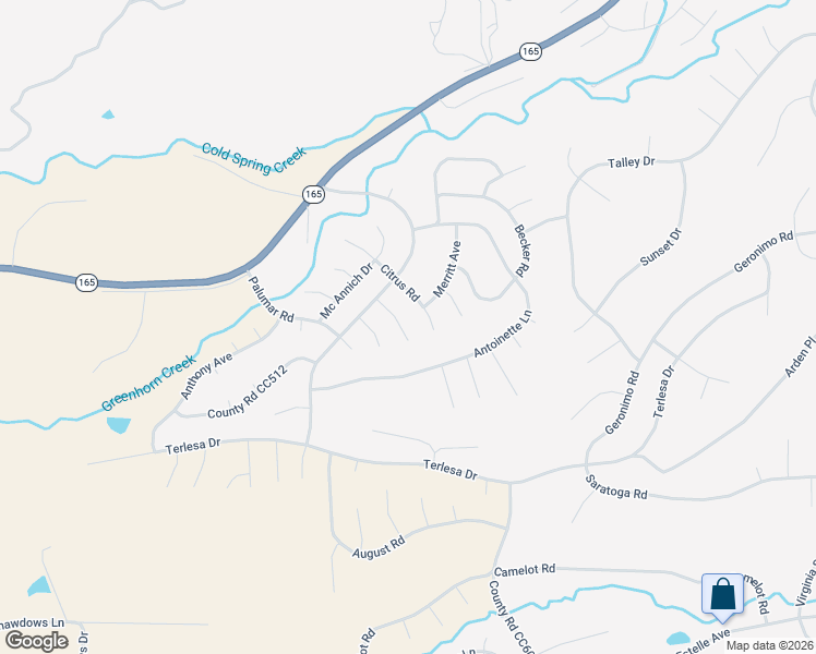 map of restaurants, bars, coffee shops, grocery stores, and more near Briar Court in Pueblo
