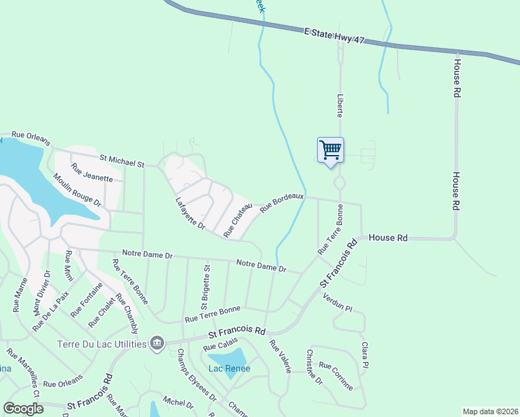 map of restaurants, bars, coffee shops, grocery stores, and more near 232 Rue Chateau Tdl in Bonne Terre