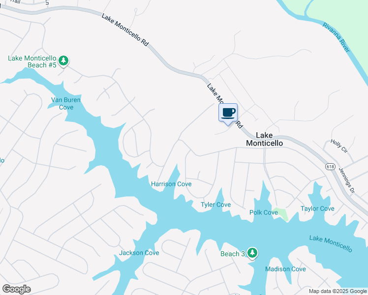 map of restaurants, bars, coffee shops, grocery stores, and more near 806 Jefferson Drive in Palmyra
