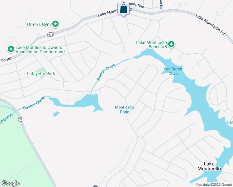 map of restaurants, bars, coffee shops, grocery stores, and more near 420-430 Jefferson Drive West in Palmyra