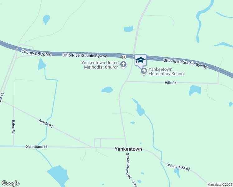 map of restaurants, bars, coffee shops, grocery stores, and more near 7611 Yankeetown Rd in Newburgh