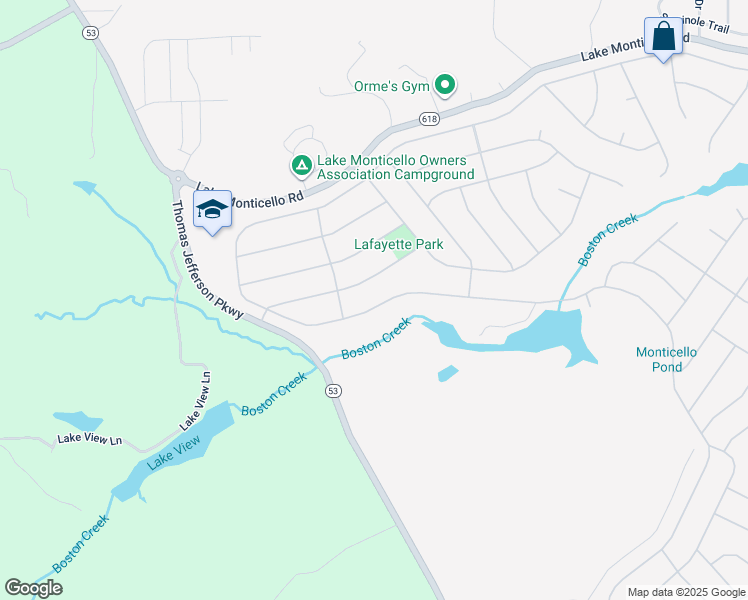 map of restaurants, bars, coffee shops, grocery stores, and more near 472 Jefferson Drive in Palmyra