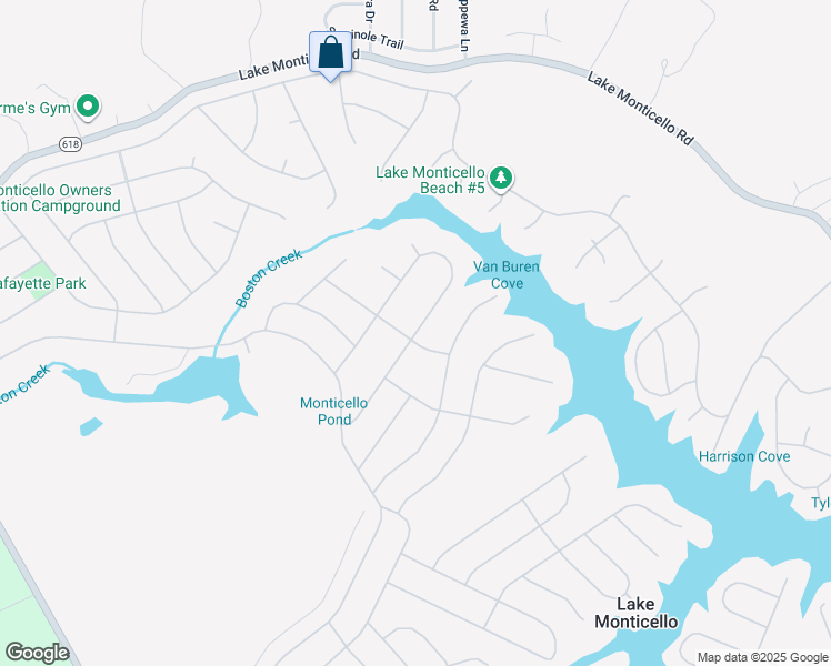 map of restaurants, bars, coffee shops, grocery stores, and more near 27 S Bearwood Dr in Palmyra