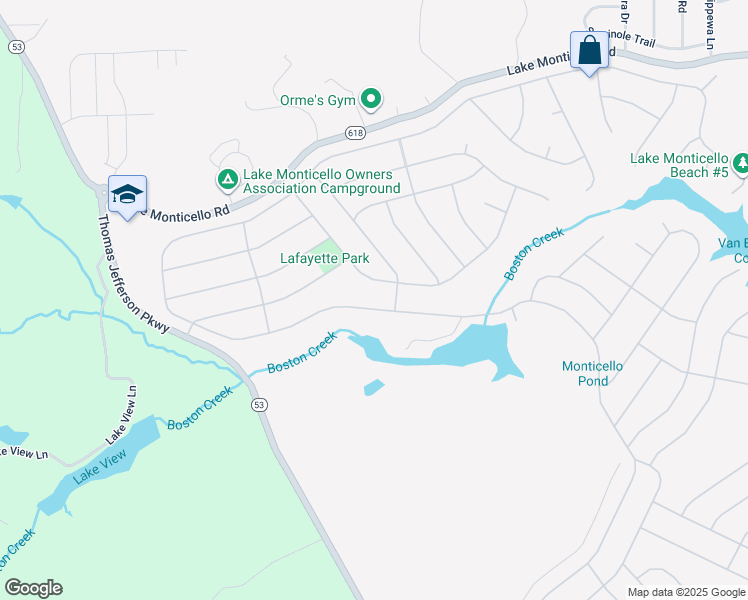 map of restaurants, bars, coffee shops, grocery stores, and more near 454 Jefferson Drive in Palmyra