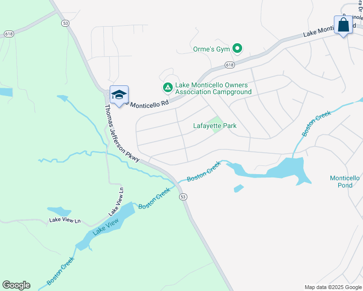 map of restaurants, bars, coffee shops, grocery stores, and more near 18 Monish Drive in Palmyra