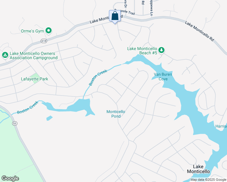 map of restaurants, bars, coffee shops, grocery stores, and more near 8 Briarwood Road in Palmyra