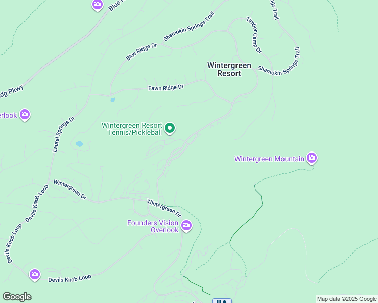 map of restaurants, bars, coffee shops, grocery stores, and more near 1566 Vistas in Wintergreen Resort