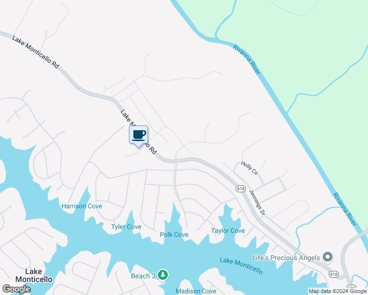 map of restaurants, bars, coffee shops, grocery stores, and more near 139 Virginia Avenue in Wildwood