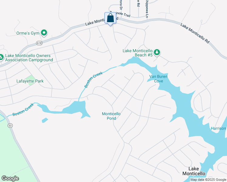map of restaurants, bars, coffee shops, grocery stores, and more near 5 Briarwood Road in Palmyra