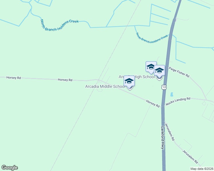 map of restaurants, bars, coffee shops, grocery stores, and more near 29360 Horsey Road in Oak Hall