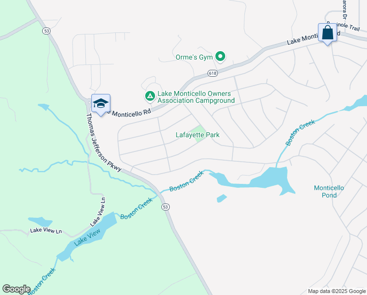 map of restaurants, bars, coffee shops, grocery stores, and more near 18-34 Monish Drive in Palmyra