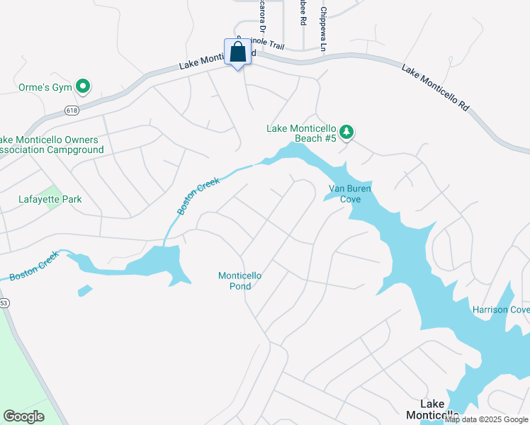 map of restaurants, bars, coffee shops, grocery stores, and more near 14 North Bearwood Drive in Palmyra