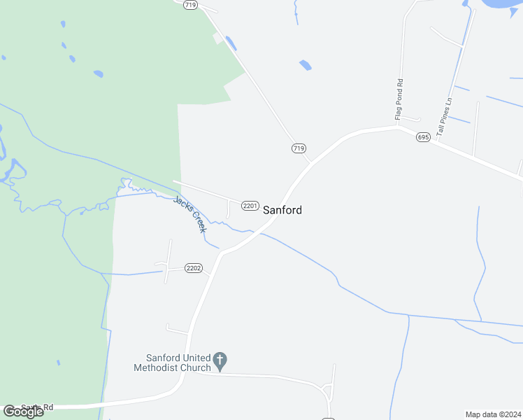 map of restaurants, bars, coffee shops, grocery stores, and more near 8382 Whites Road in Sanford