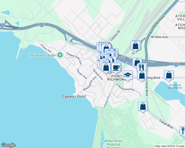 map of restaurants, bars, coffee shops, grocery stores, and more near 209 Piedmont Place in Richmond