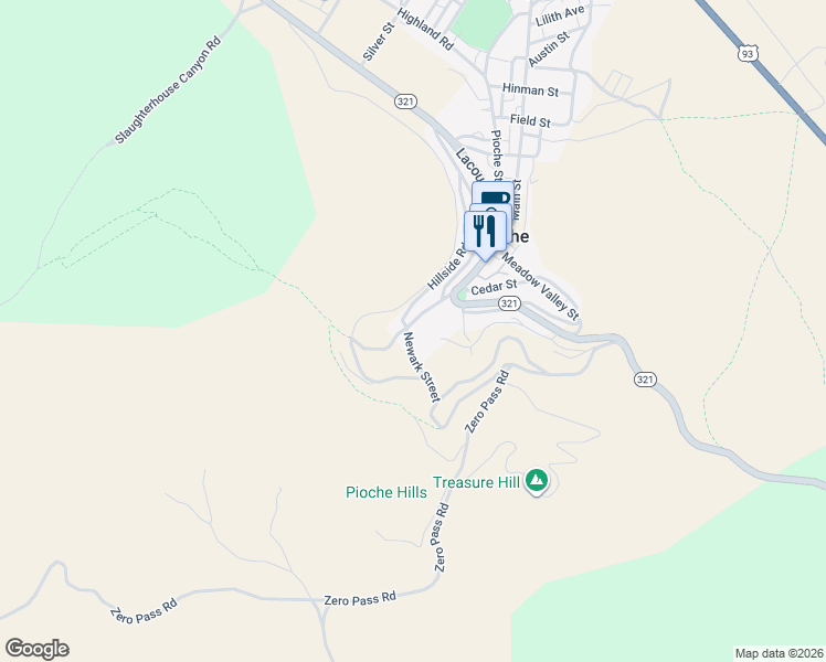 map of restaurants, bars, coffee shops, grocery stores, and more near 812 Newark Street in Pioche