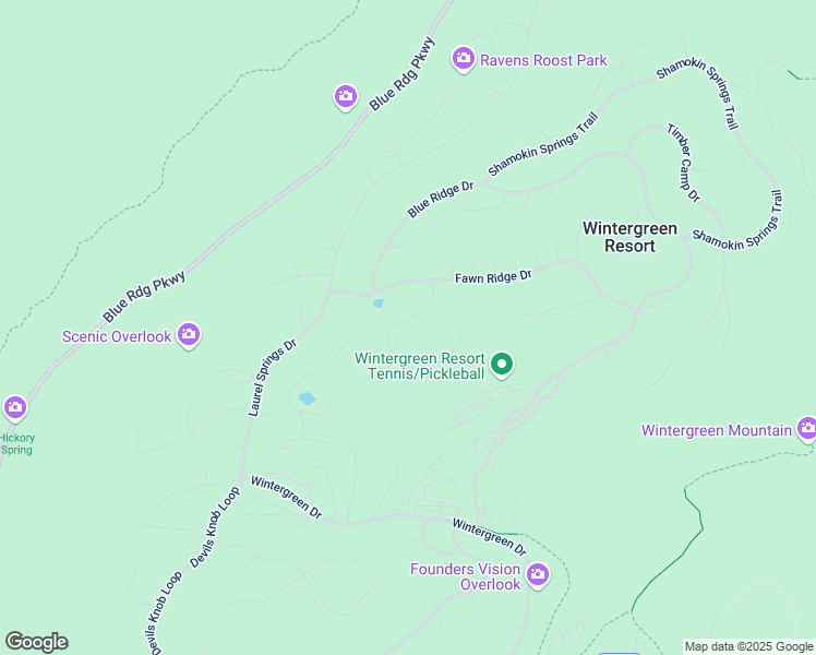 map of restaurants, bars, coffee shops, grocery stores, and more near 366 Deer Springs Ln in Nellysford