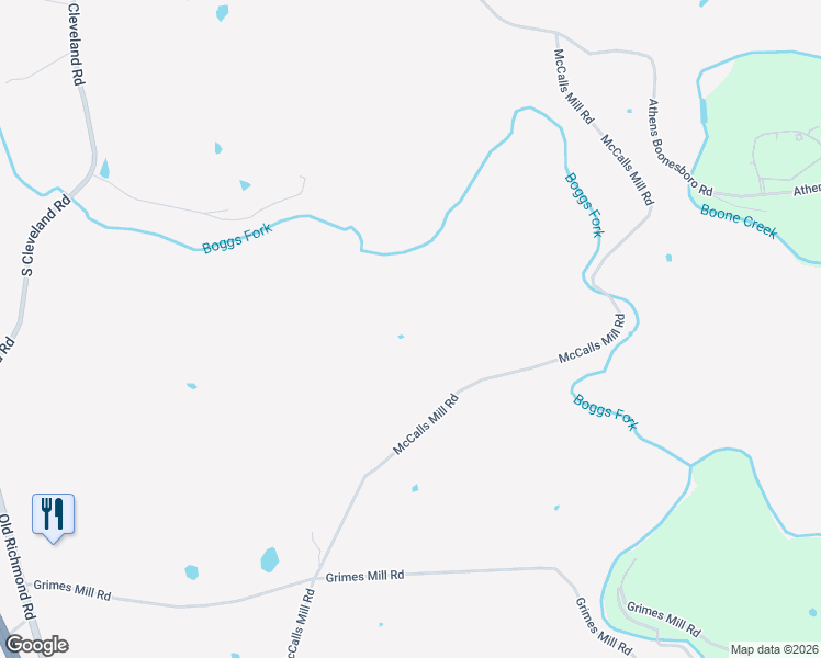 map of restaurants, bars, coffee shops, grocery stores, and more near 755 McCalls Mill Road in Lexington