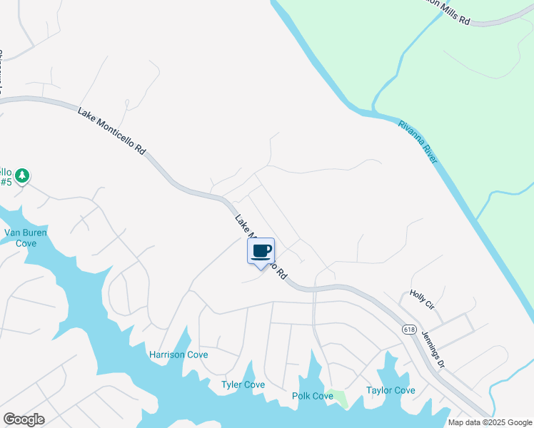 map of restaurants, bars, coffee shops, grocery stores, and more near 138 Park Drive in Palmyra