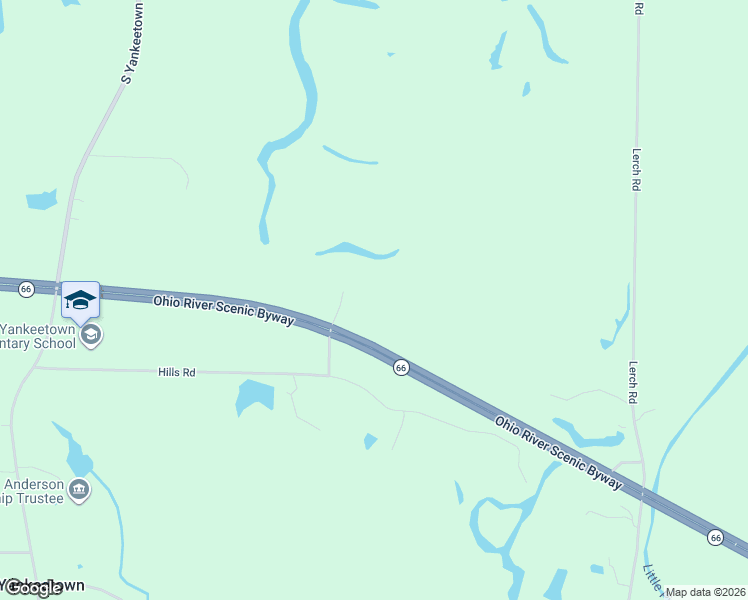 map of restaurants, bars, coffee shops, grocery stores, and more near 1900 Indiana 66 in Newburgh