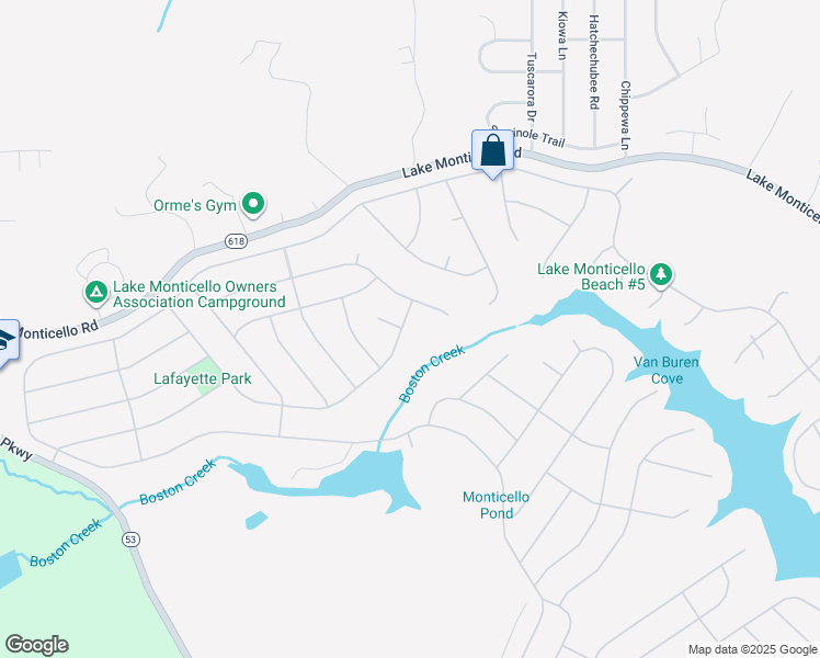 map of restaurants, bars, coffee shops, grocery stores, and more near 1 Baskin Court in Palmyra