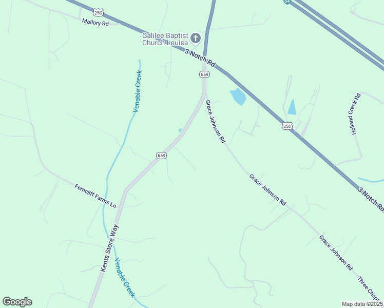 map of restaurants, bars, coffee shops, grocery stores, and more near 471 Kents Store Road in Kents Store