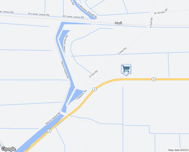 map of restaurants, bars, coffee shops, grocery stores, and more near 4476 South Whiskey Slough Road in Holt