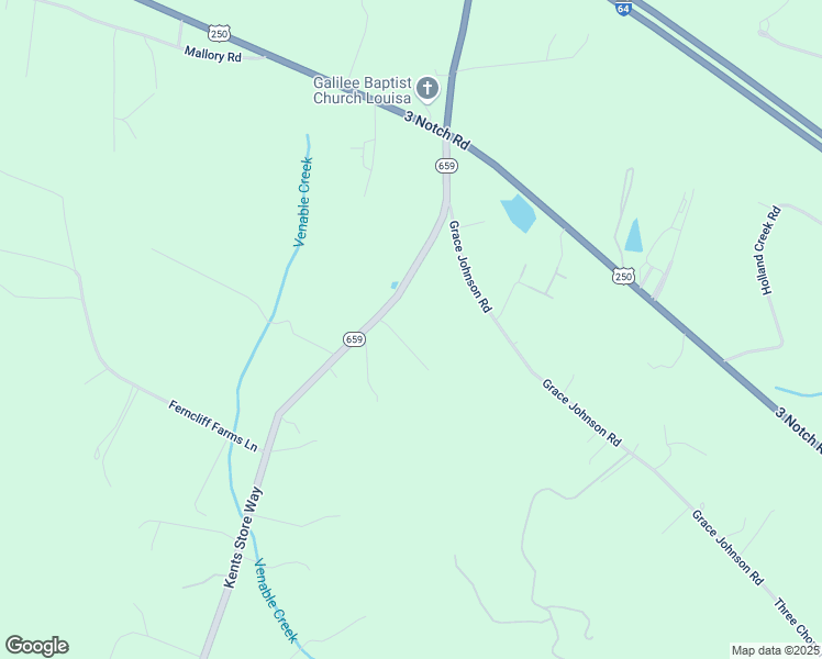map of restaurants, bars, coffee shops, grocery stores, and more near 471 Kents Store Way in Kents Store