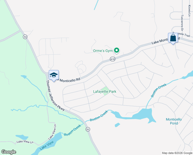 map of restaurants, bars, coffee shops, grocery stores, and more near 556 Jefferson Drive in Palmyra
