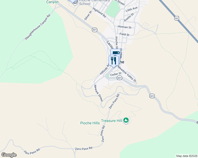 map of restaurants, bars, coffee shops, grocery stores, and more near 812 Newark Street in Pioche