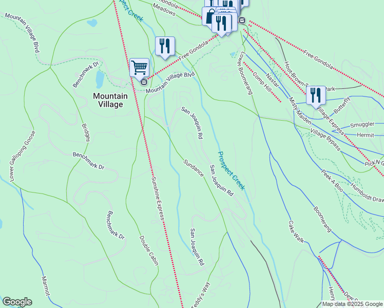 map of restaurants, bars, coffee shops, grocery stores, and more near 125 Cortina Drive in Cahone