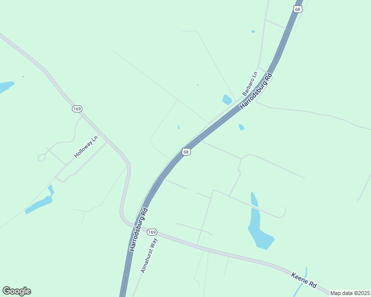 map of restaurants, bars, coffee shops, grocery stores, and more near US Route 68 in Nicholasville