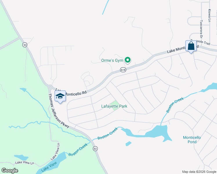map of restaurants, bars, coffee shops, grocery stores, and more near 556 Jefferson Drive in Palmyra