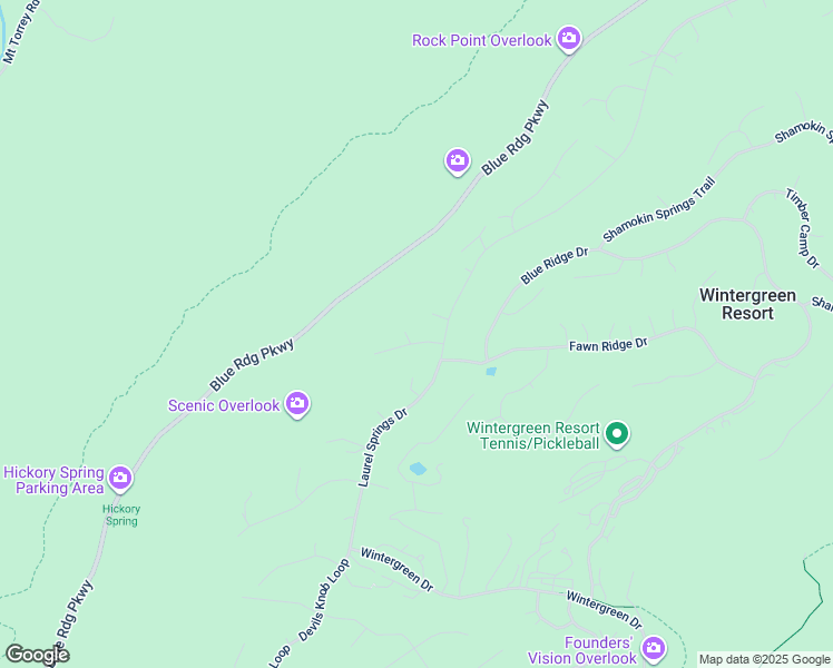 map of restaurants, bars, coffee shops, grocery stores, and more near 8 Fernwood Court in Wintergreen Resort