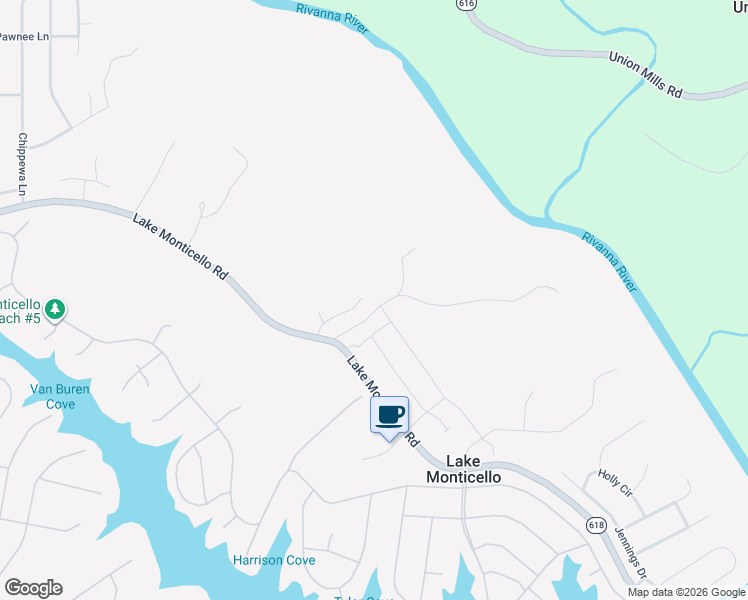 map of restaurants, bars, coffee shops, grocery stores, and more near 109 River Run Drive in Palmyra