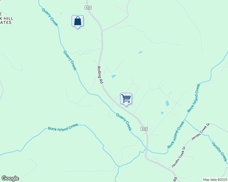 map of restaurants, bars, coffee shops, grocery stores, and more near 3867 Rolling Road in Scottsville