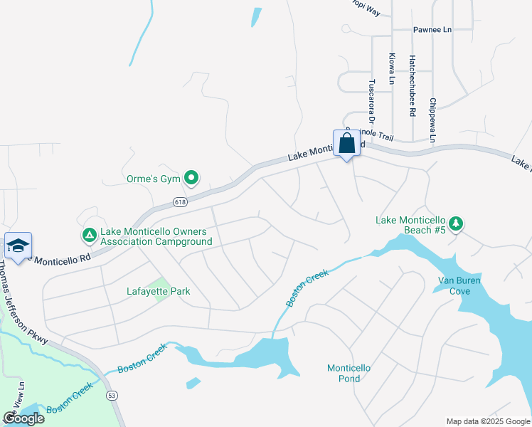 map of restaurants, bars, coffee shops, grocery stores, and more near 34 Englewood Drive in Palmyra