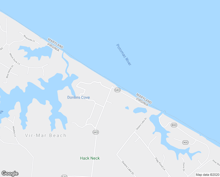 map of restaurants, bars, coffee shops, grocery stores, and more near 46 Cottage Place in Heathsville