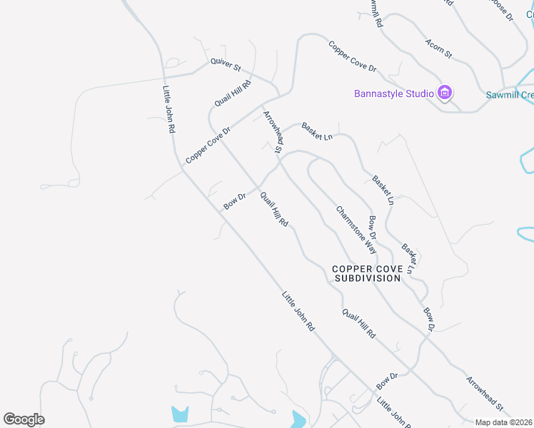 map of restaurants, bars, coffee shops, grocery stores, and more near 2360 Quail Hill Road in Copperopolis